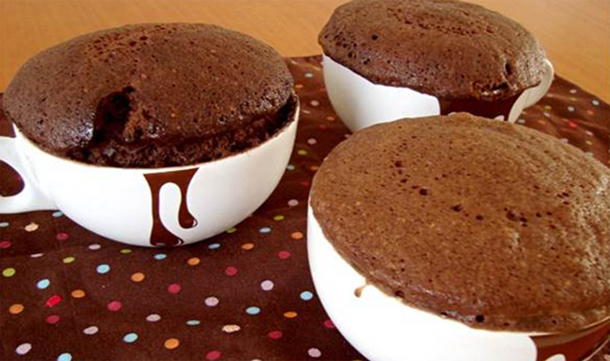 Bolo de chocolate na caneca - muito fácil, muito rápido, e muito ...