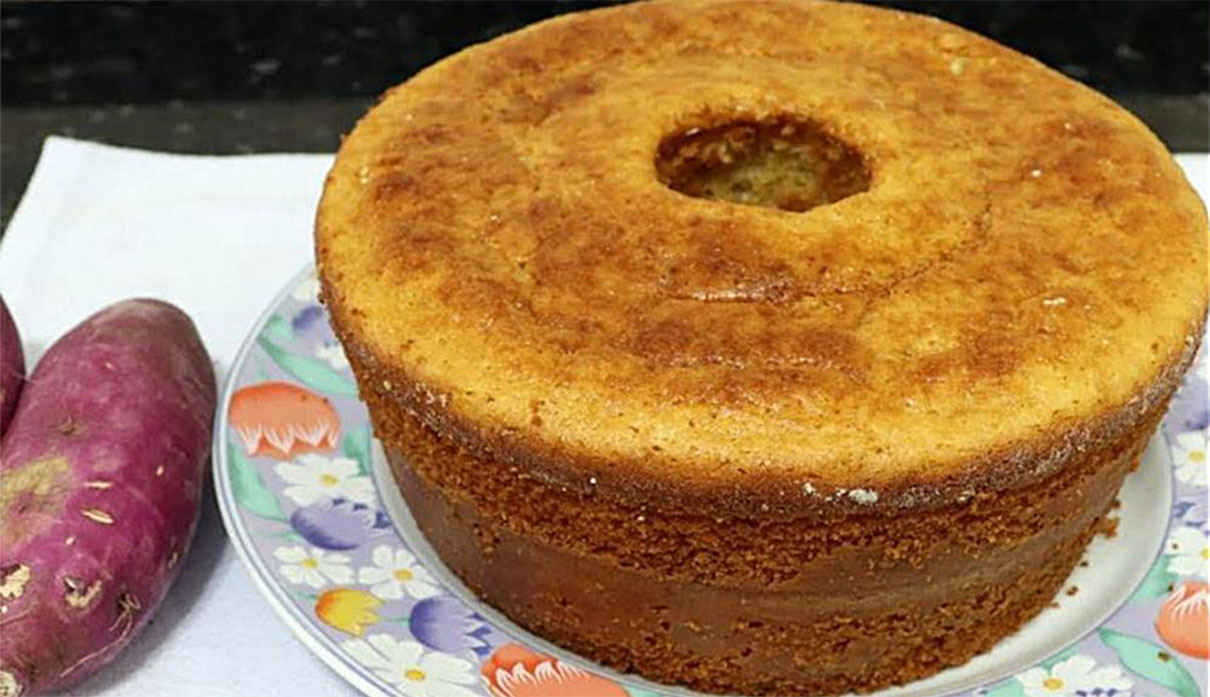 Bolo de batata doce (fica um bolo grande, fofo e muito saboroso) - 1001 ...